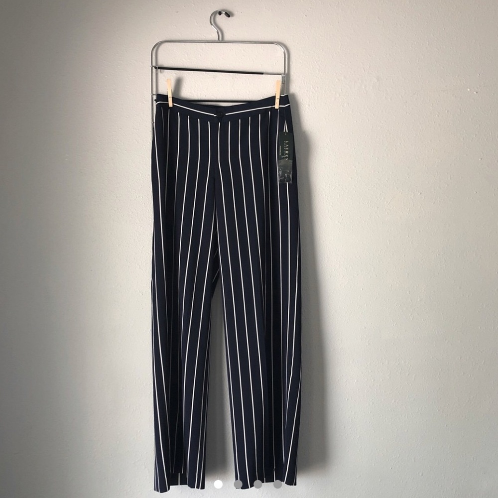 Ralph Lauren Striped Pants Blue And White